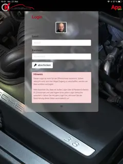 Une capture d'écran de l'application OK, qui a été créée avec le CMS ilumi.